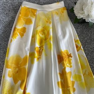 Yellow Floral Skirt